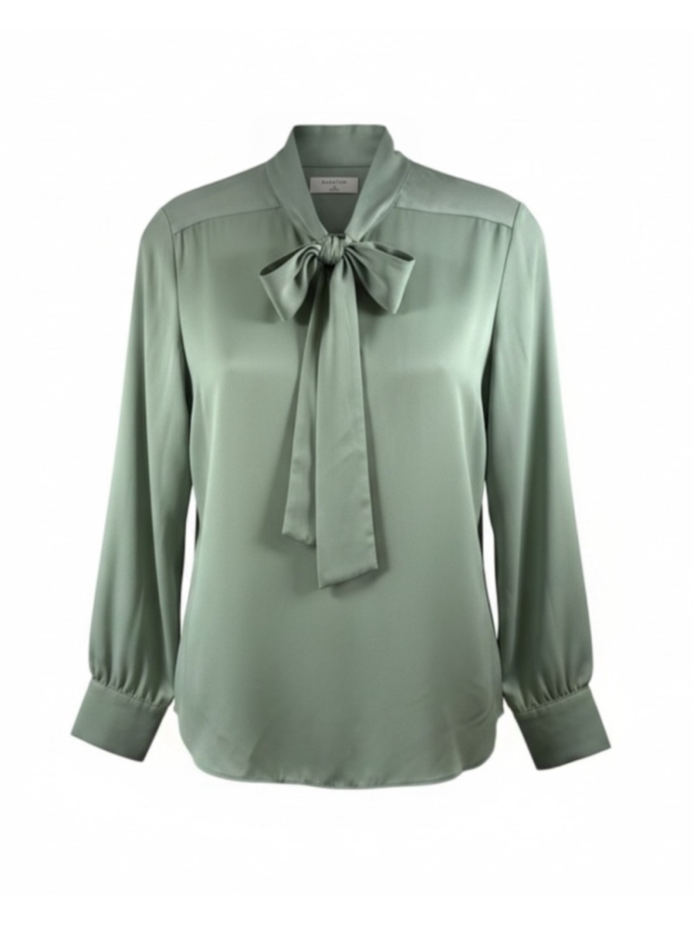 Babaton Aritzia Bow-Tie Blouse in Sage Green Size XS
